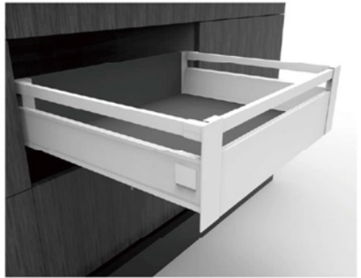 135MM CLASSICAL BOX WITH SIDE SQUARE RAILINGS AND FRONT PANEL WITH SQUARE RAILING