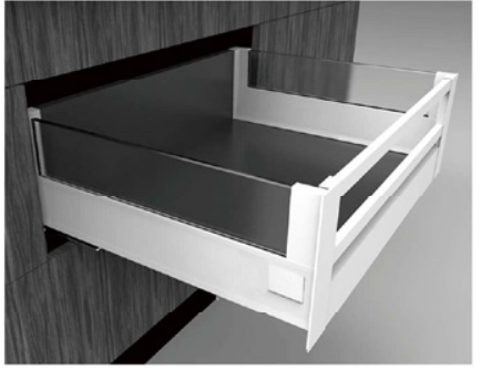 167MM INNER CLASSICAL BOX WITH EXTENDED SIDE GLASS AND FRONT PANEL WITH SQUARE RAILING