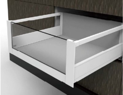 199MM INNER BOX WITH SIDE SQUARE RAILINGS AND EXTENDED FRONT TALL GLASS