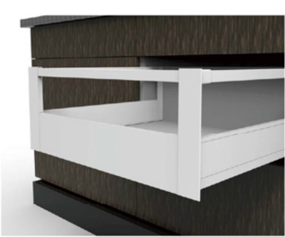 199MM INNER BOX WITH SIDE SQUARE RAILINGS AND FRONT PANEL WITH SQUARE RAILING